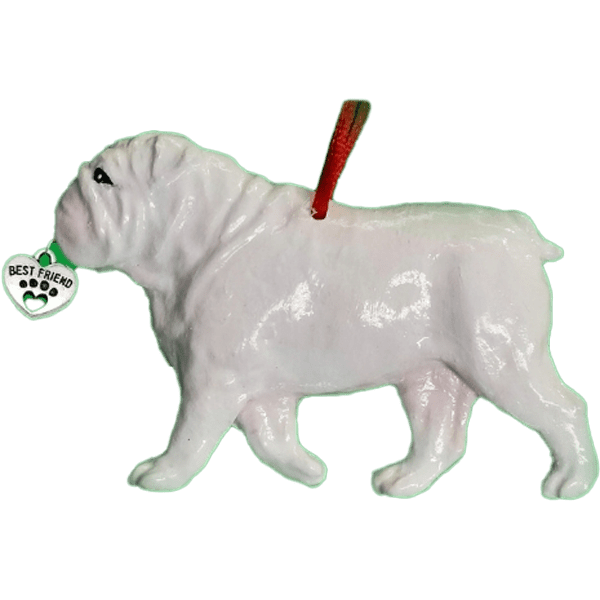 Bulldog--White-Dog-Ornament-Heart