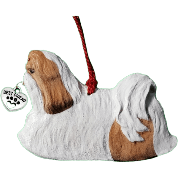 Shih-Tzu-Gold-and-white-Dog-Ornament-Heart