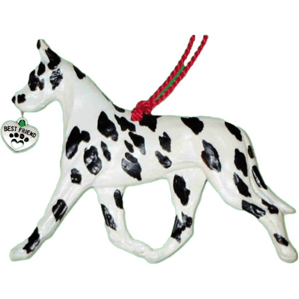great-dane-harlequin--Dog-Ornament-Heart