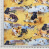 Country Labs Print Fabric has all colors of the loyal Labador retriver pictured in the field on all cotton fabric/44" wide by Northcott Fabrics
