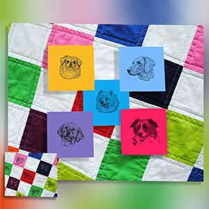 Dog/ Animal Quilt Squares
