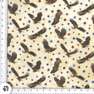 Eagles & Stars Print Fabric - (37)
