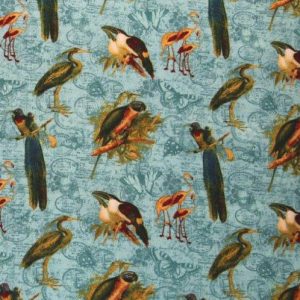 Tropical Travelogue Print Fabric - (59)