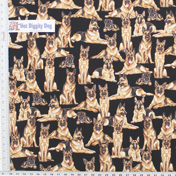 German Shepherd Dogs Print Fabric - (71) - Image 2
