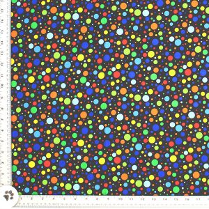 Multi Dots Print Fabric - (131)