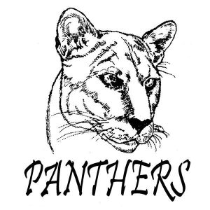 Panthers Mascot With Letters