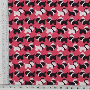 Scottie and Westie Print Fabric - (151)