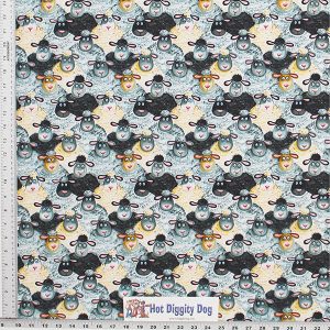 Silly Sheep Print Fabric - (48)