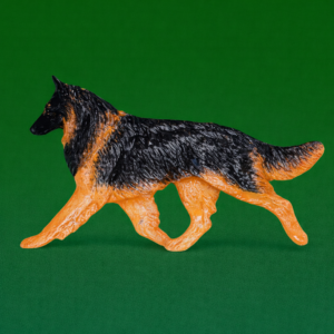 Hand-painted break-resistant acrylic resin dog magnet featuring a full-body Belgian Tervuren in a gaiting pose, designed to attach to metal surfaces.